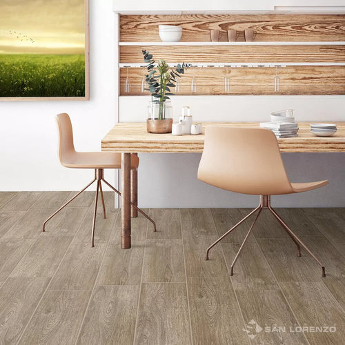 Cerámica Marrón Maderado 20X61cm Premium Nut / m2