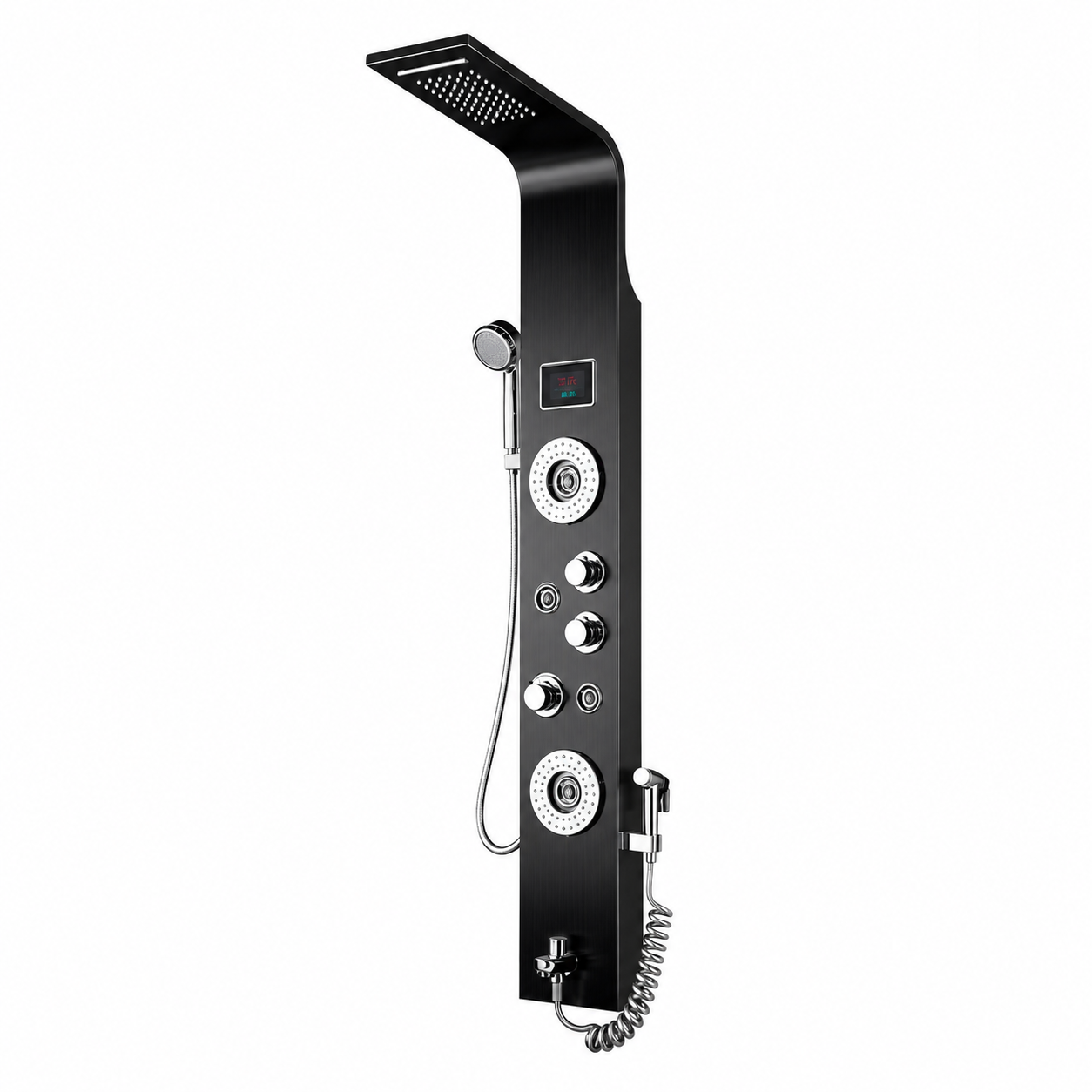 Columna de Ducha Acero Inoxidable 304 con LED – Black Fratelli - Premium
